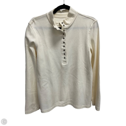 Top Long Sleeve By Natural Reflections In Beige, Size: M