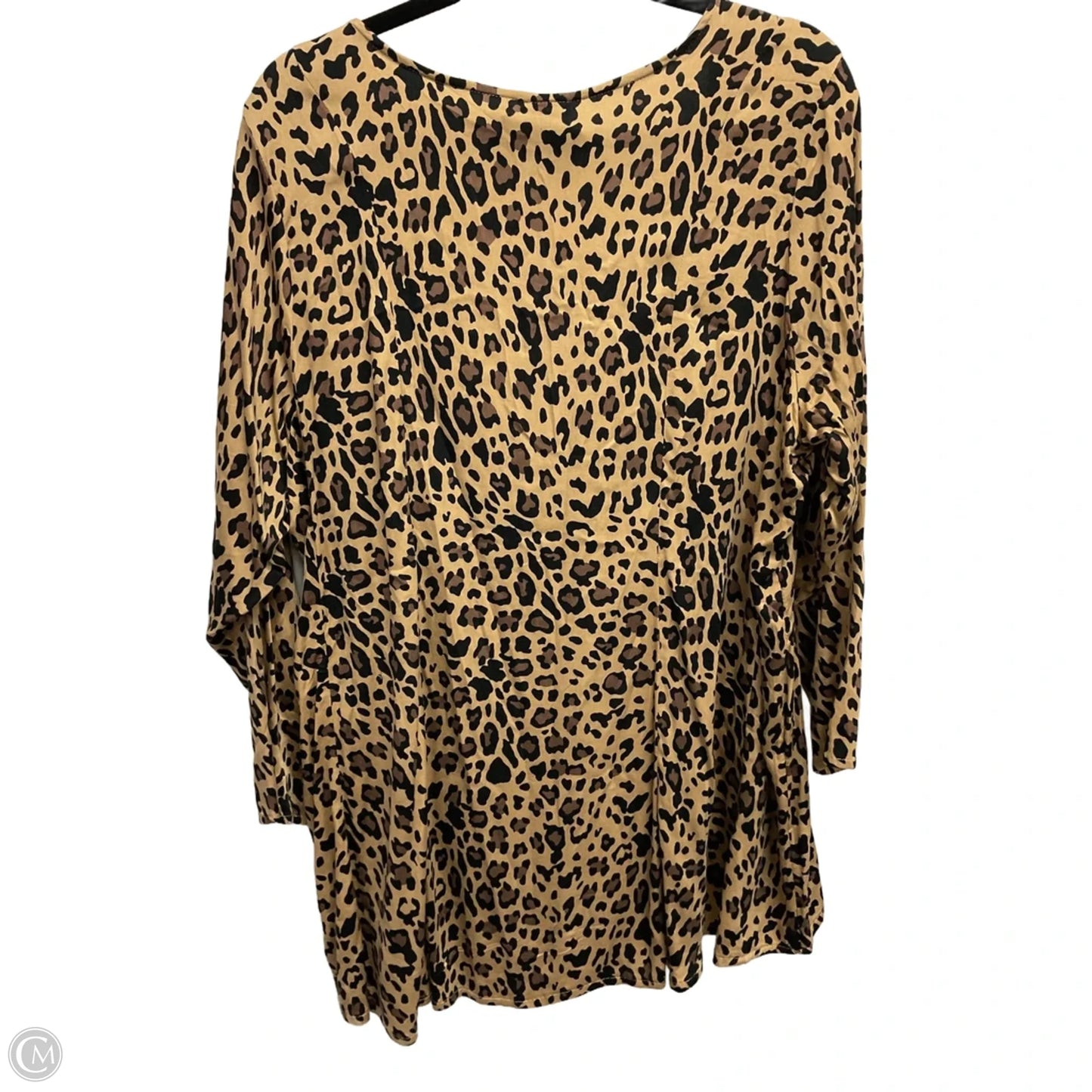 Top 3/4 Sleeve By Torrid In Animal Print, Size: Xxl