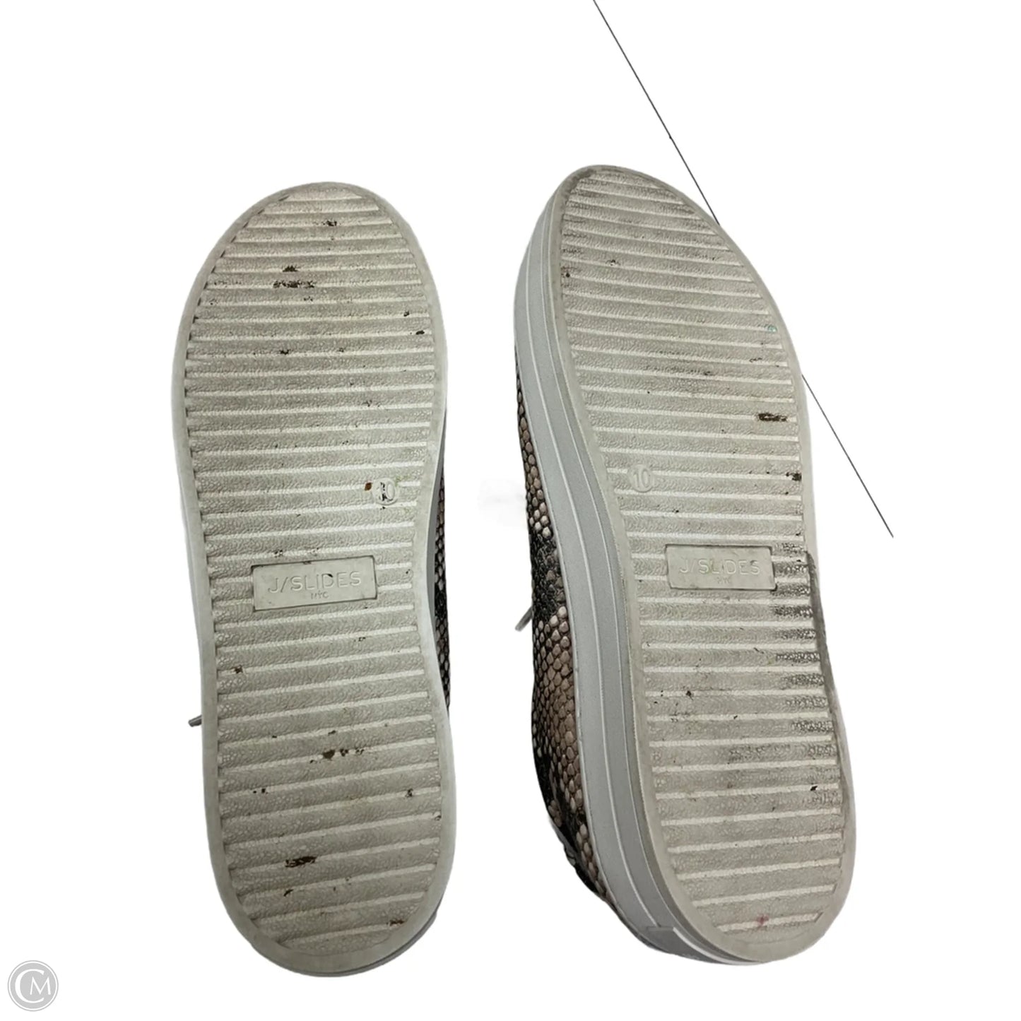 Shoes Athletic By J Slides In Animal Print, Size: 10