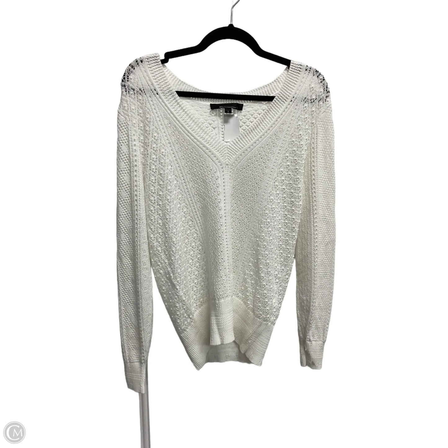 Sweater By White House Black Market In White, Size: L