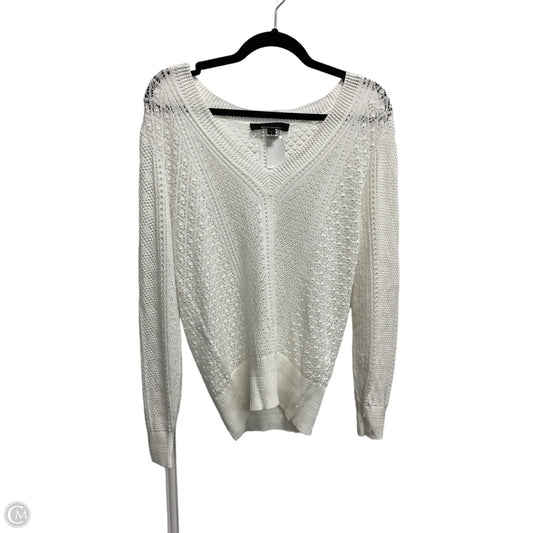 Sweater By White House Black Market In White, Size: L
