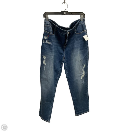 Jeans Cropped By Chicos In Blue, Size: Xl