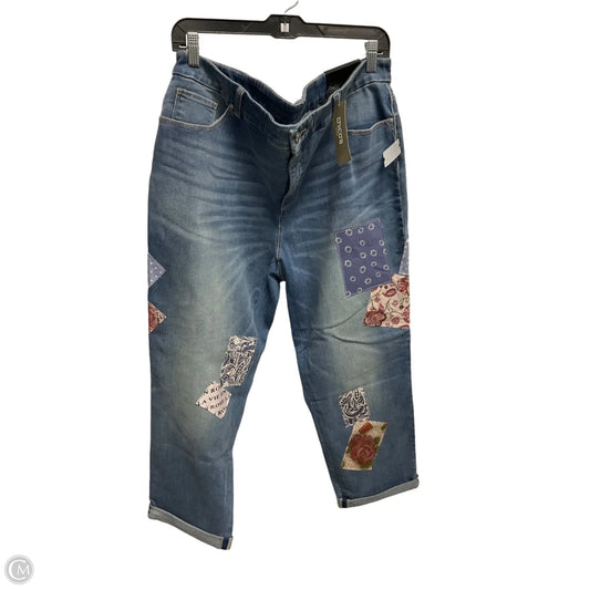 Jeans Cropped By Chicos In Blue, Size: Xl