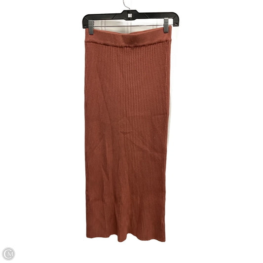 Skirt Maxi By Olivaceous In Peach, Size: M