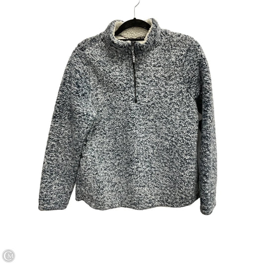 Jacket Fleece By Time And Tru In Blue, Size: L