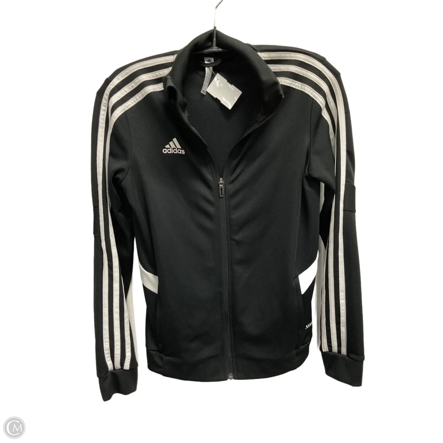 Athletic Jacket By Adidas In Black, Size: Xs
