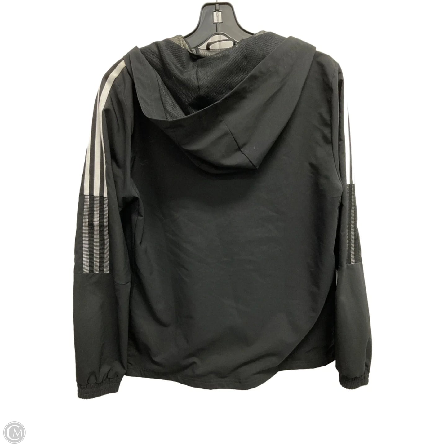 Athletic Jacket By Adidas In Black, Size: S