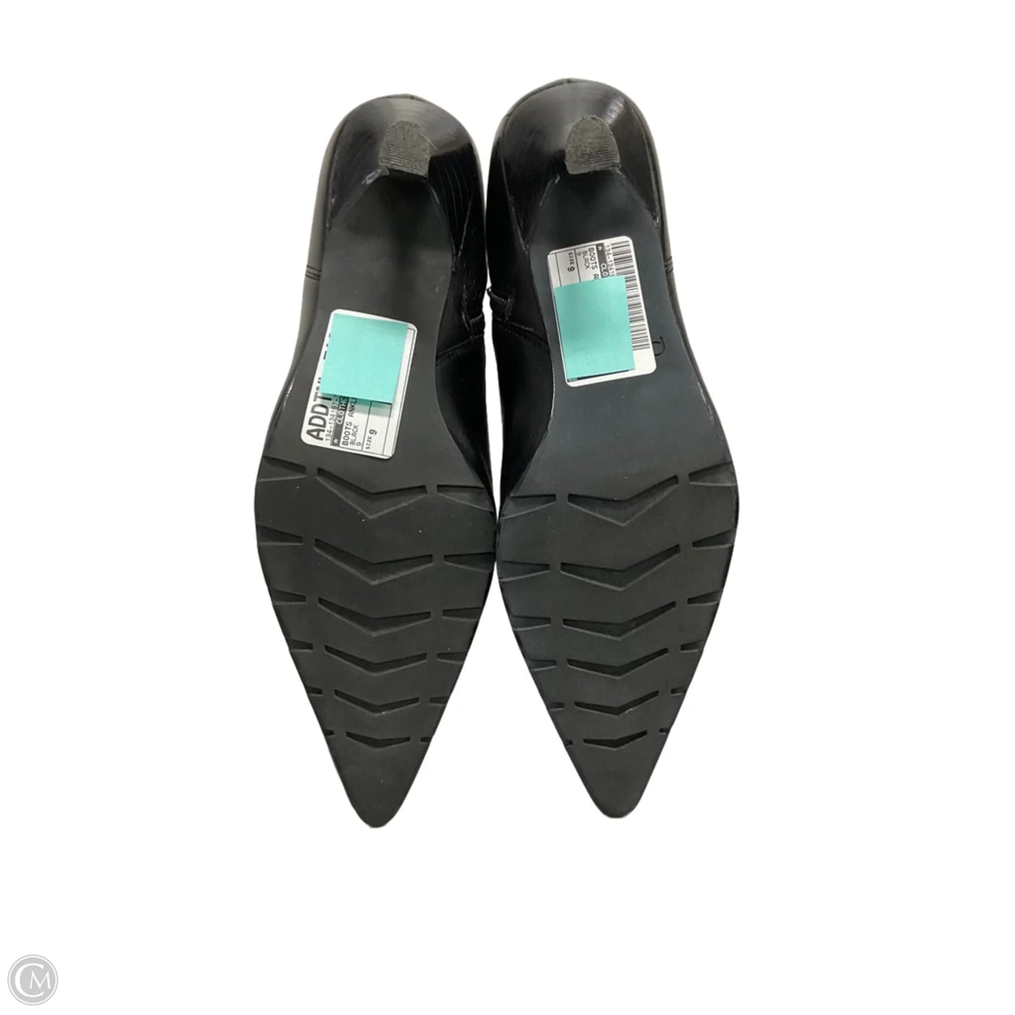 Boots Ankle Heels By Clothes Mentor In Black, Size: 9