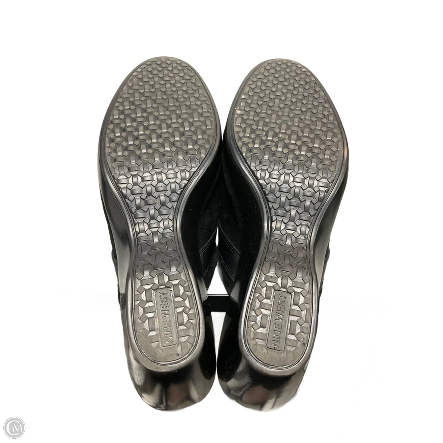 Shoes Heels Wedge By Nine West In Black, Size: 10