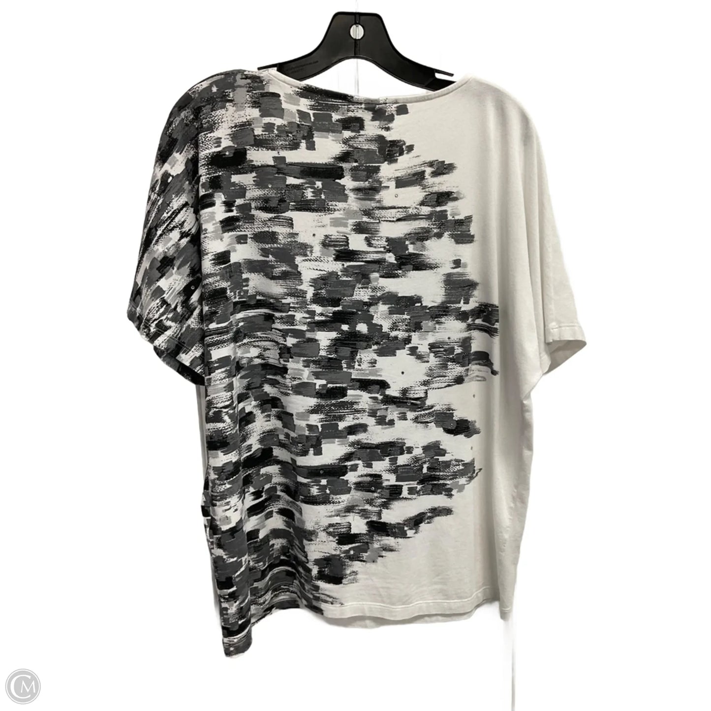 Top Short Sleeve By Chicos In White, Size: L