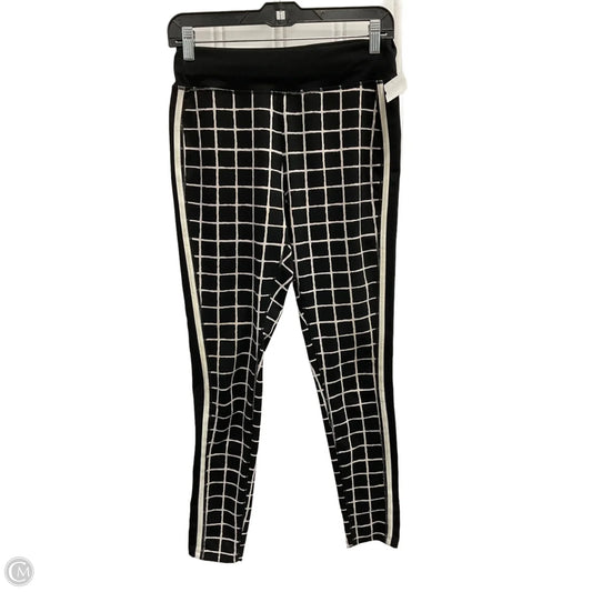 Athletic Pants By Chicos In Black & Cream, Size: Xs