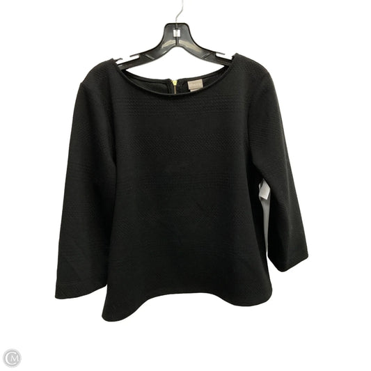 Blouse 3/4 Sleeve By Chicos In Black, Size: S