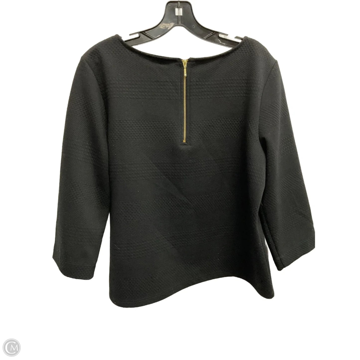 Blouse 3/4 Sleeve By Chicos In Black, Size: S