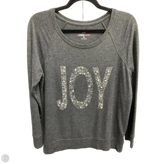 Sweatshirt Crewneck By Style And Co Collection Women In Grey, Size: M