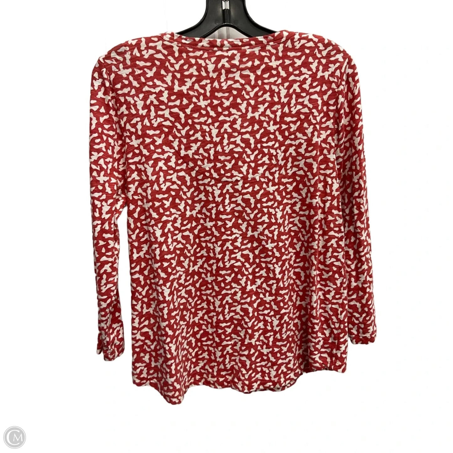 Top 3/4 Sleeve Basic By Chicos In Orange, Size: M