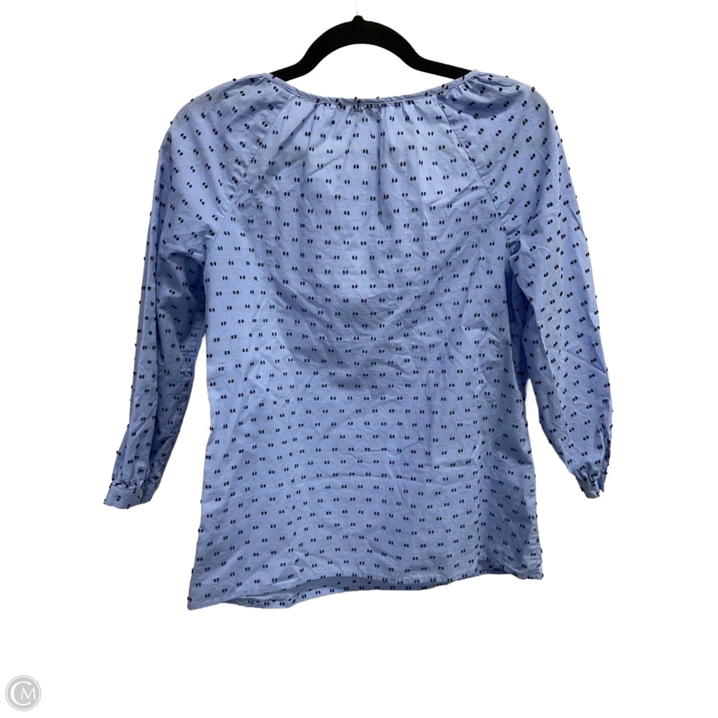 Blouse 3/4 Sleeve By Talbots In Blue, Size: Xs