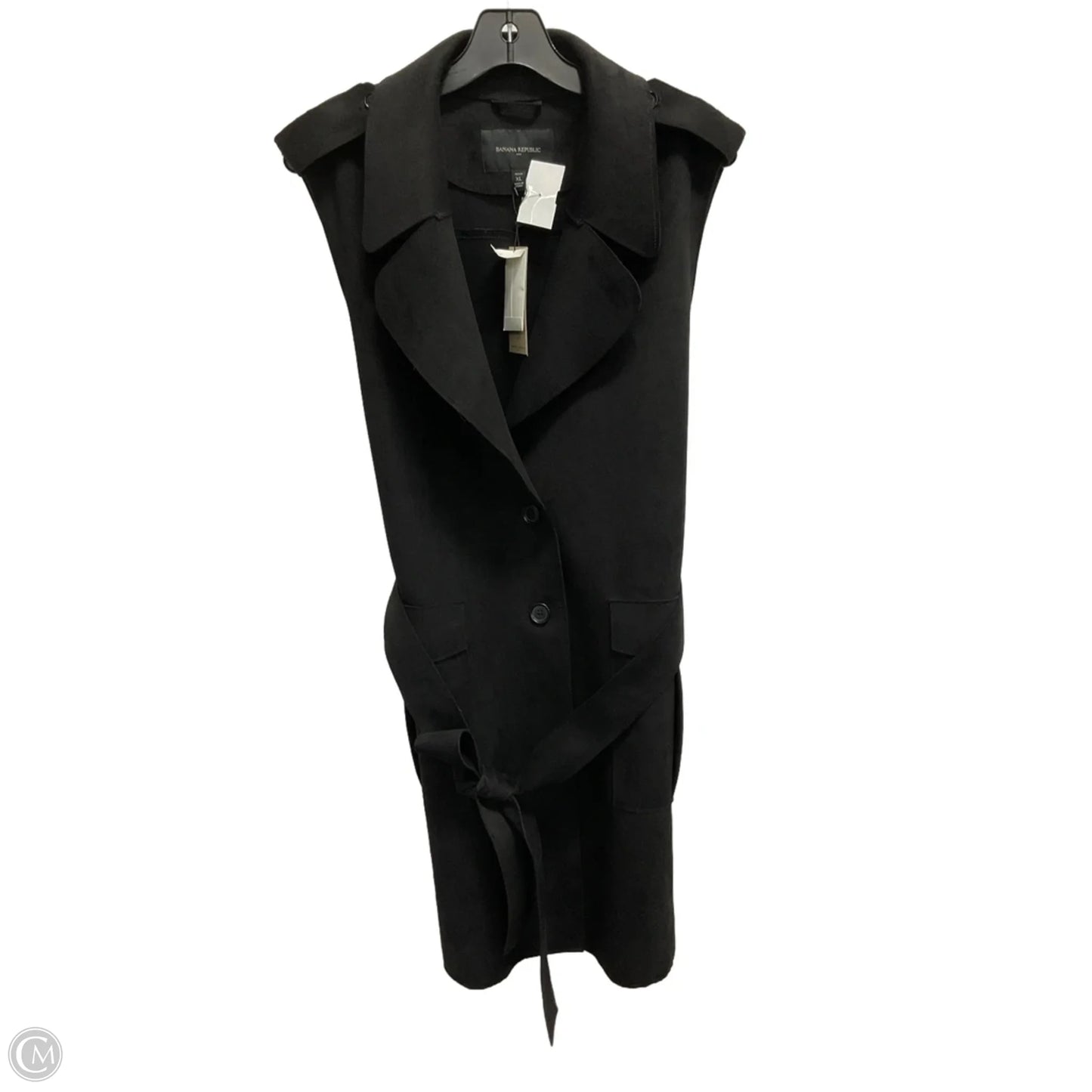 Tunic Sleeveless By Banana Republic In Black, Size: Xl