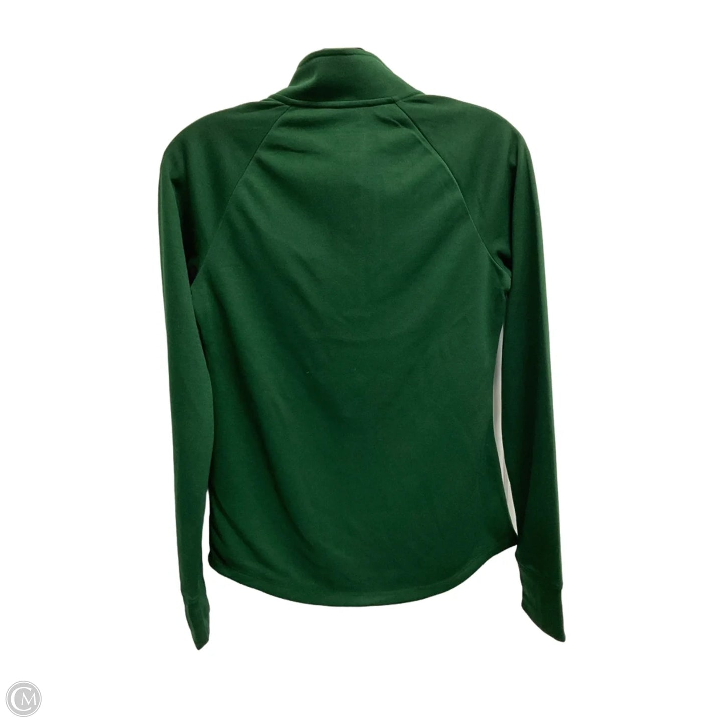 Athletic Top Long Sleeve Collar By Under Armour In Green, Size: Xs