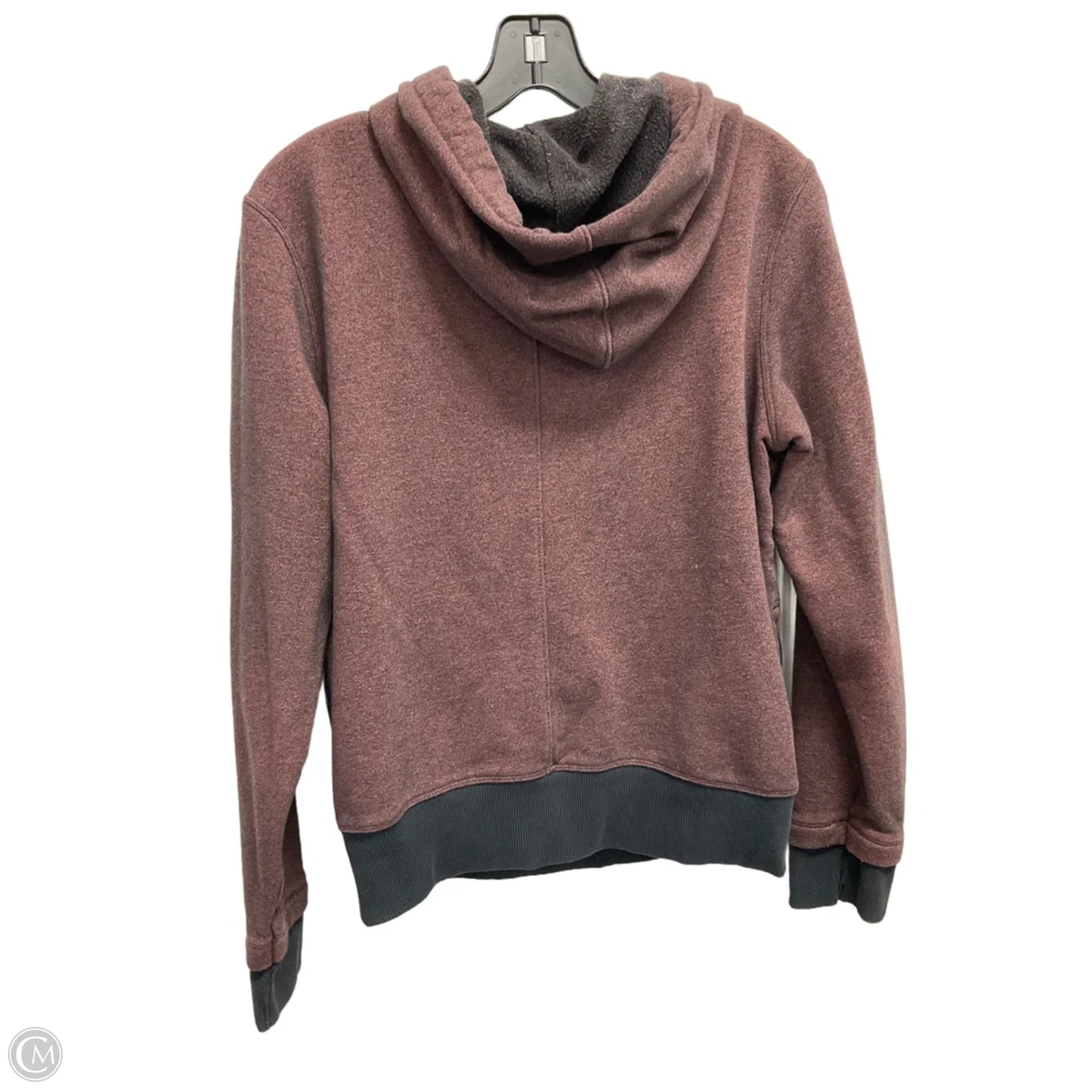 Sweatshirt Hoodie By Under Armour In Maroon, Size: M