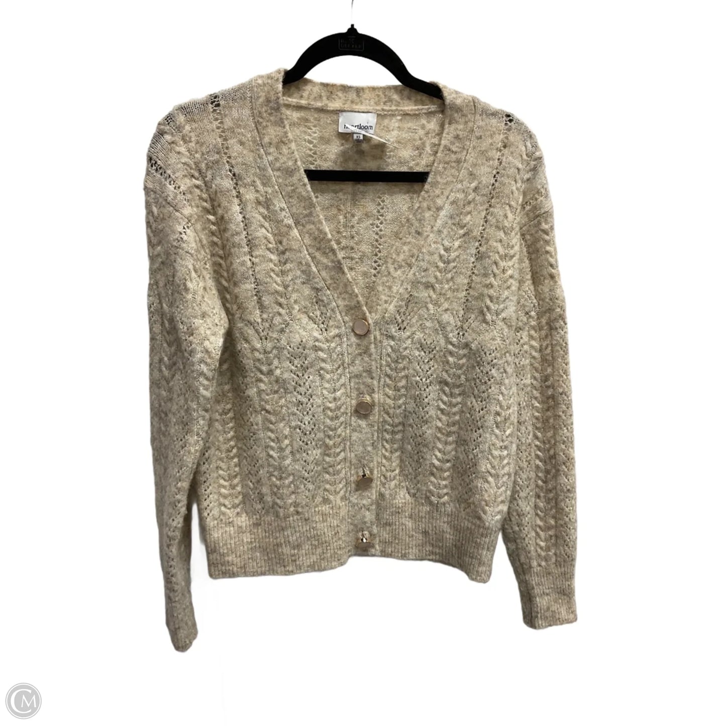 Cardigan By Heartloom In Beige, Size: Xs