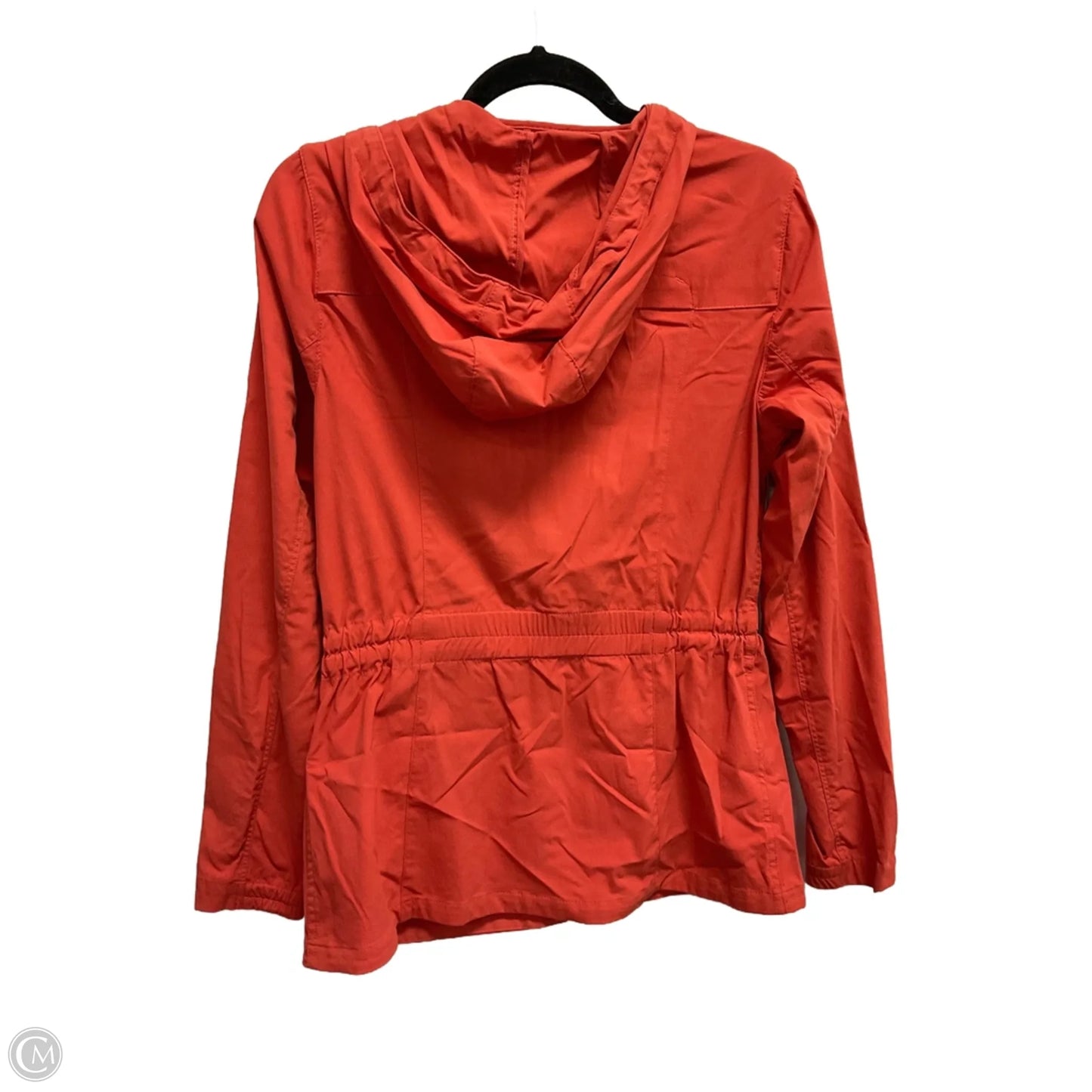 Coat Raincoat By Eddie Bauer In Orange, Size: S