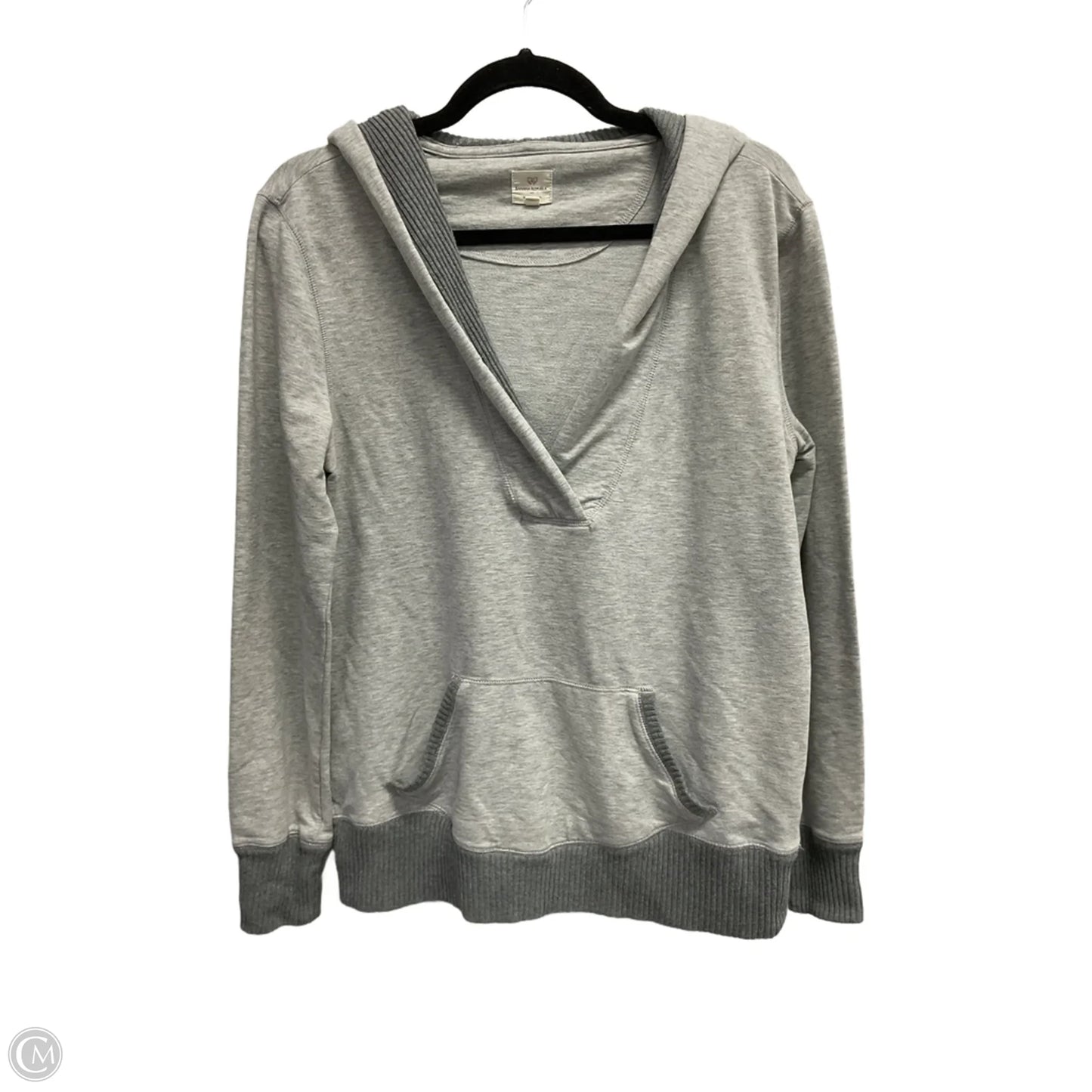 Sweatshirt Hoodie By Banana Republic In Grey, Size: M