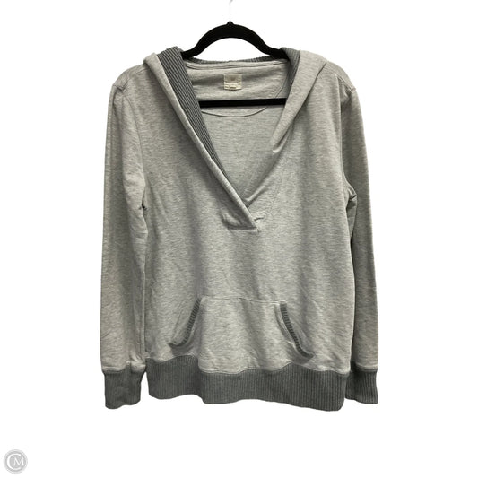 Sweatshirt Hoodie By Banana Republic In Grey, Size: M