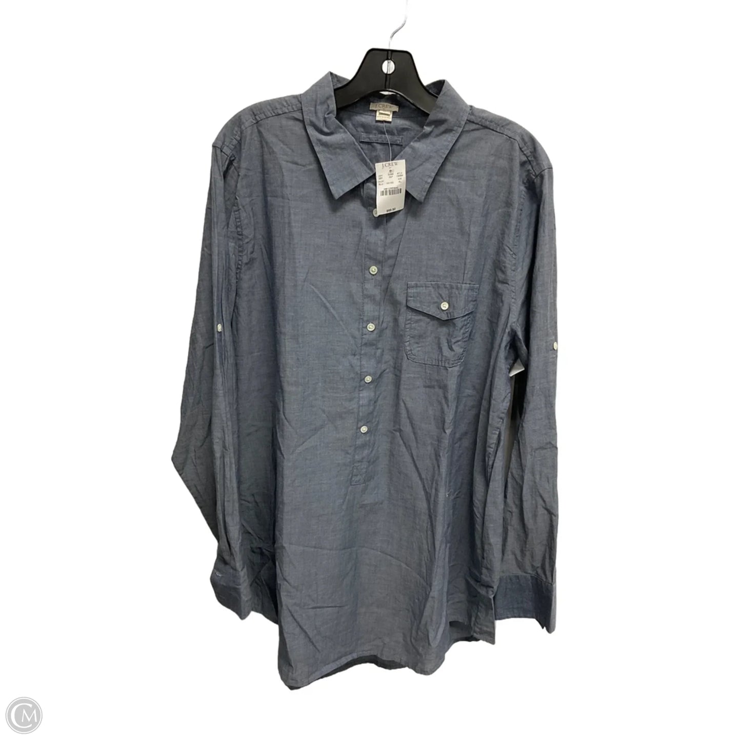 Dress Casual Midi By J. Crew In Blue, Size: Xl