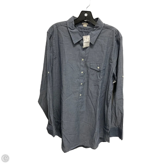 Dress Casual Midi By J. Crew In Blue, Size: Xl