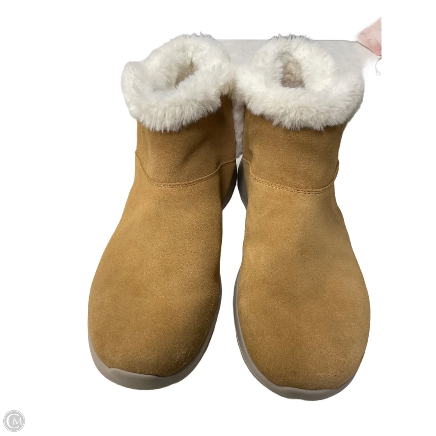 Boots Ankle Flats By Skechers In Beige, Size: 8.5