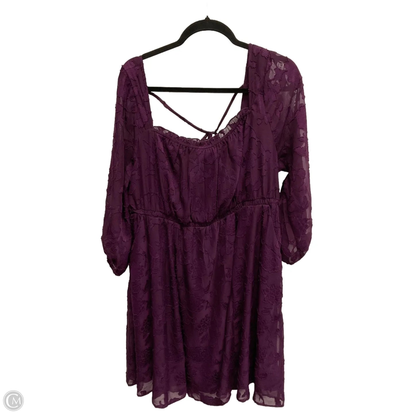 Dress Casual Midi By Torrid In Purple, Size: Xl