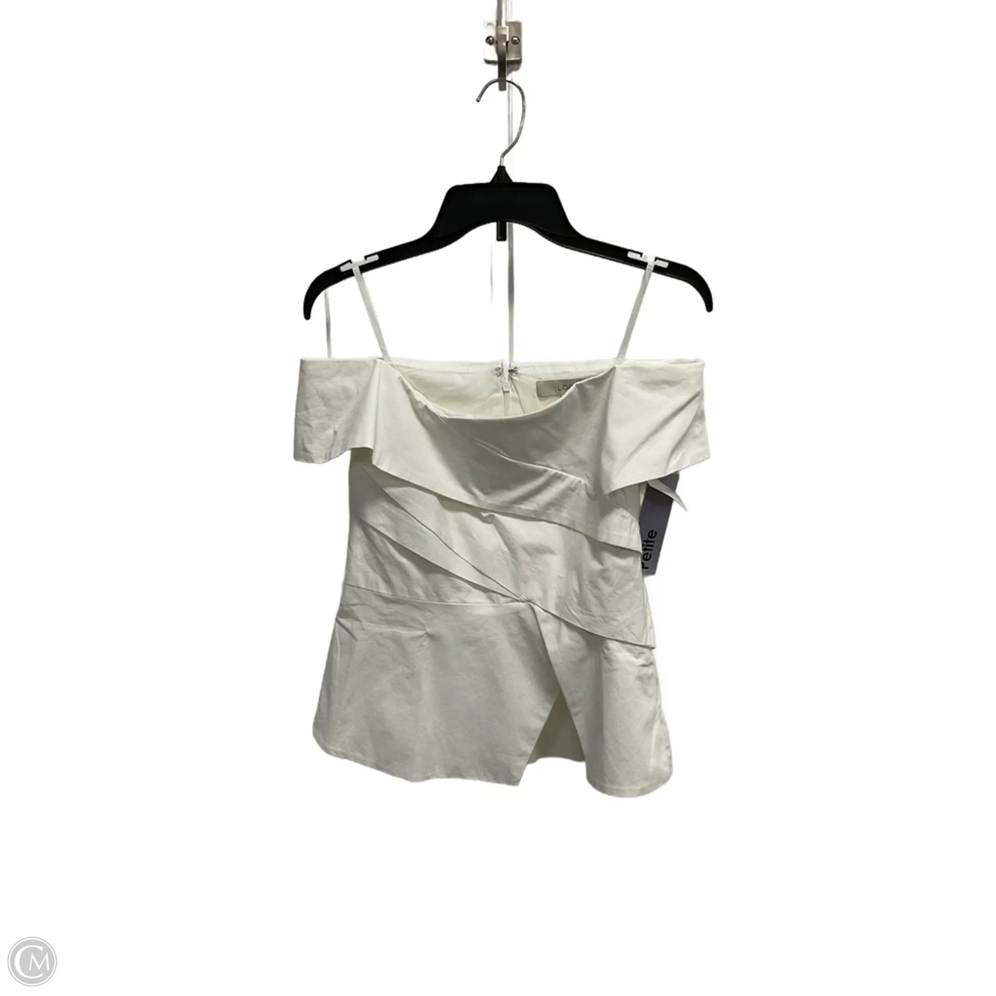 Top Sleeveless By Loft In White, Size: 6p