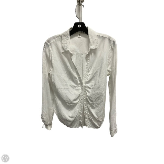 Blouse Long Sleeve By Cloth & Stone In White, Size: S