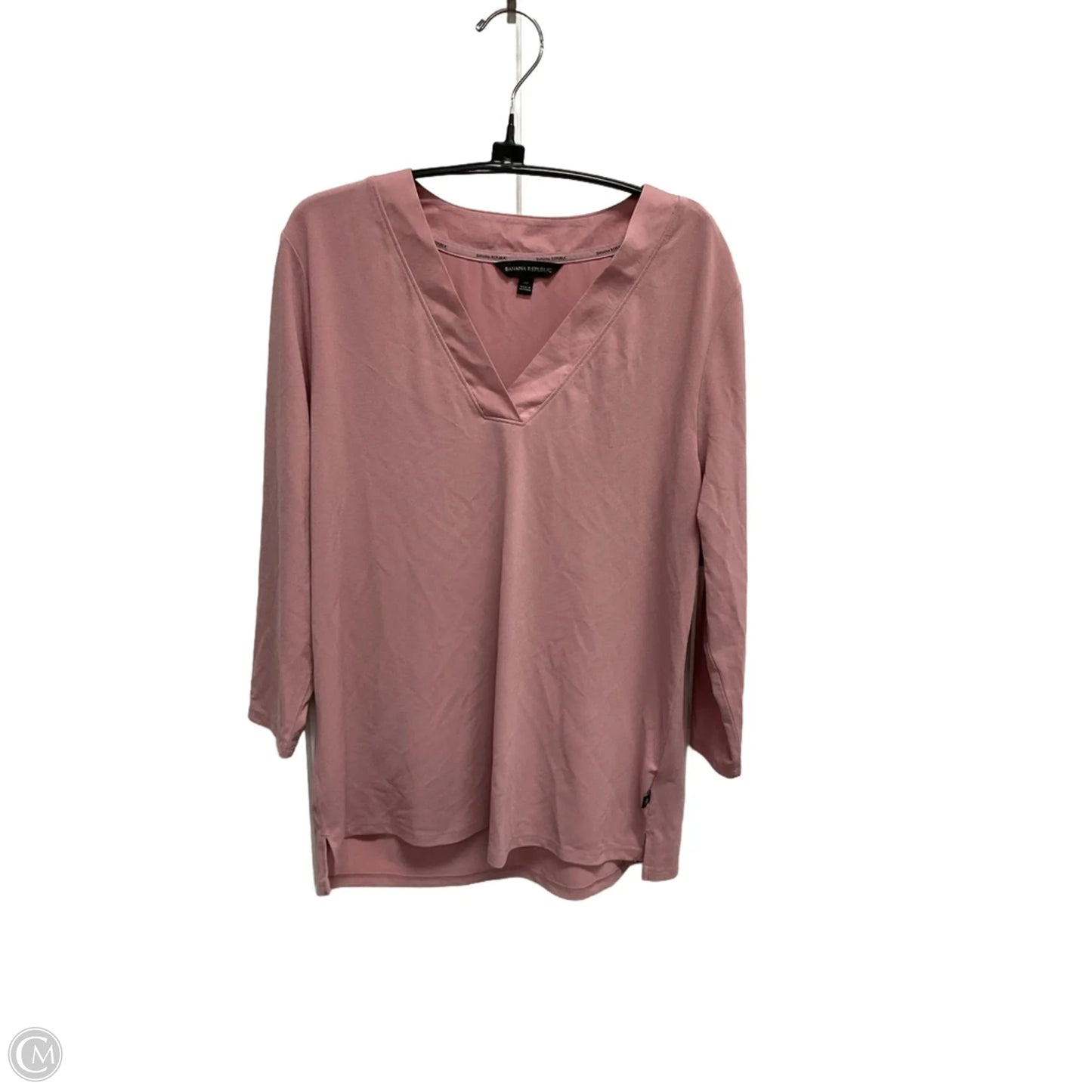 Top Long Sleeve By Banana Republic In Pink, Size: M