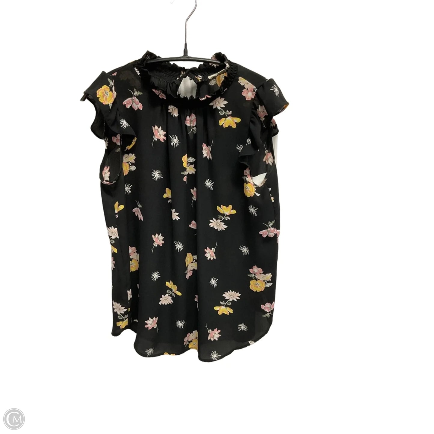 Top Short Sleeve By Loft In Floral Print, Size: Xs