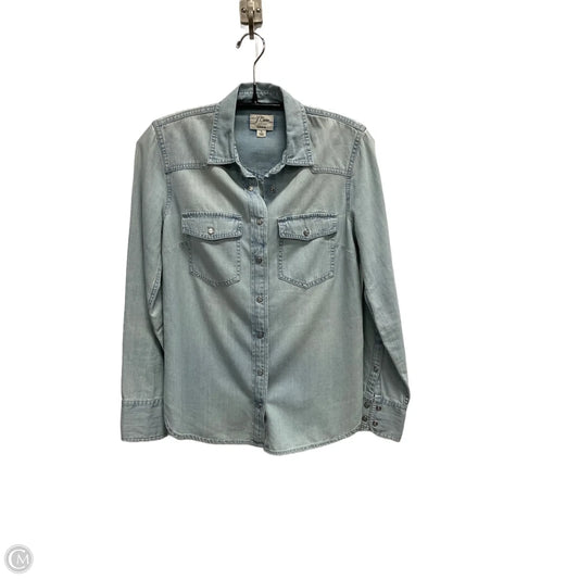 Top Long Sleeve By J. Crew In Blue, Size: 0