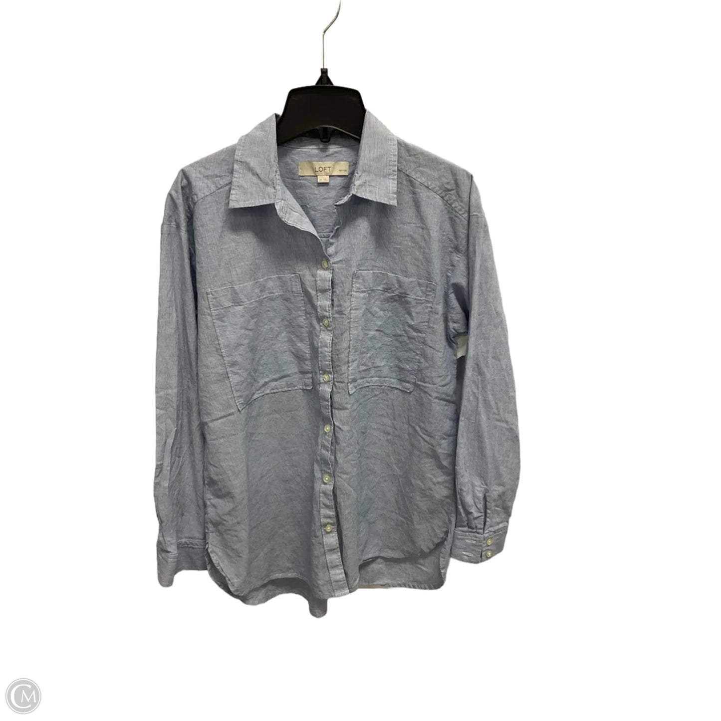 Top Long Sleeve By Loft In Blue, Size: S