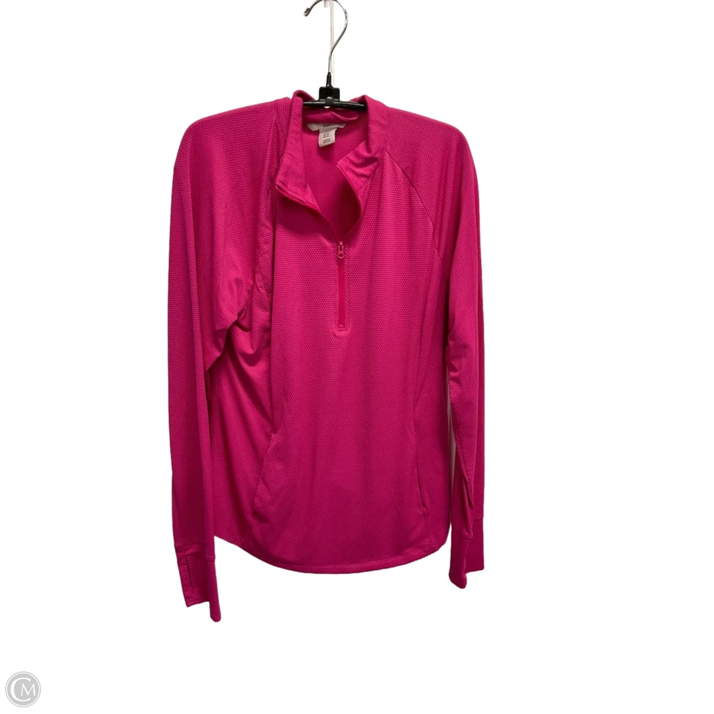 Athletic Top Long Sleeve Collar By Tommy Bahama In Pink, Size: Xl