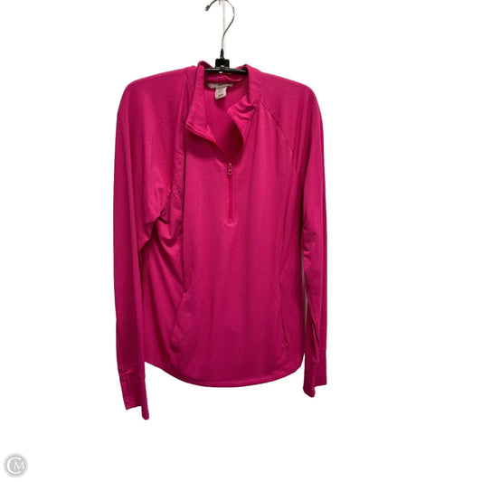Athletic Top Long Sleeve Collar By Tommy Bahama In Pink, Size: Xl