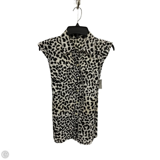 Top Sleeveless By Ann Taylor In Animal Print, Size: 4
