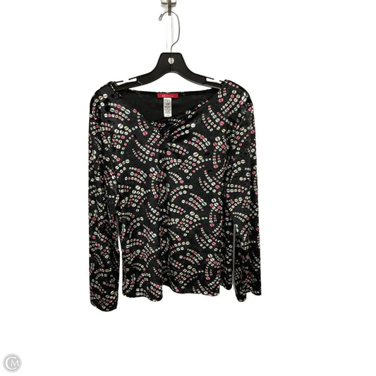 Top Long Sleeve By Anne Klein In Black, Size: Xl