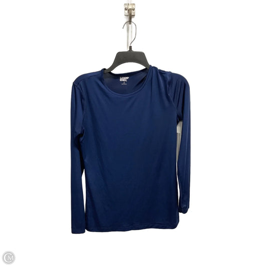 Top Long Sleeve By Lands End In Navy, Size: S