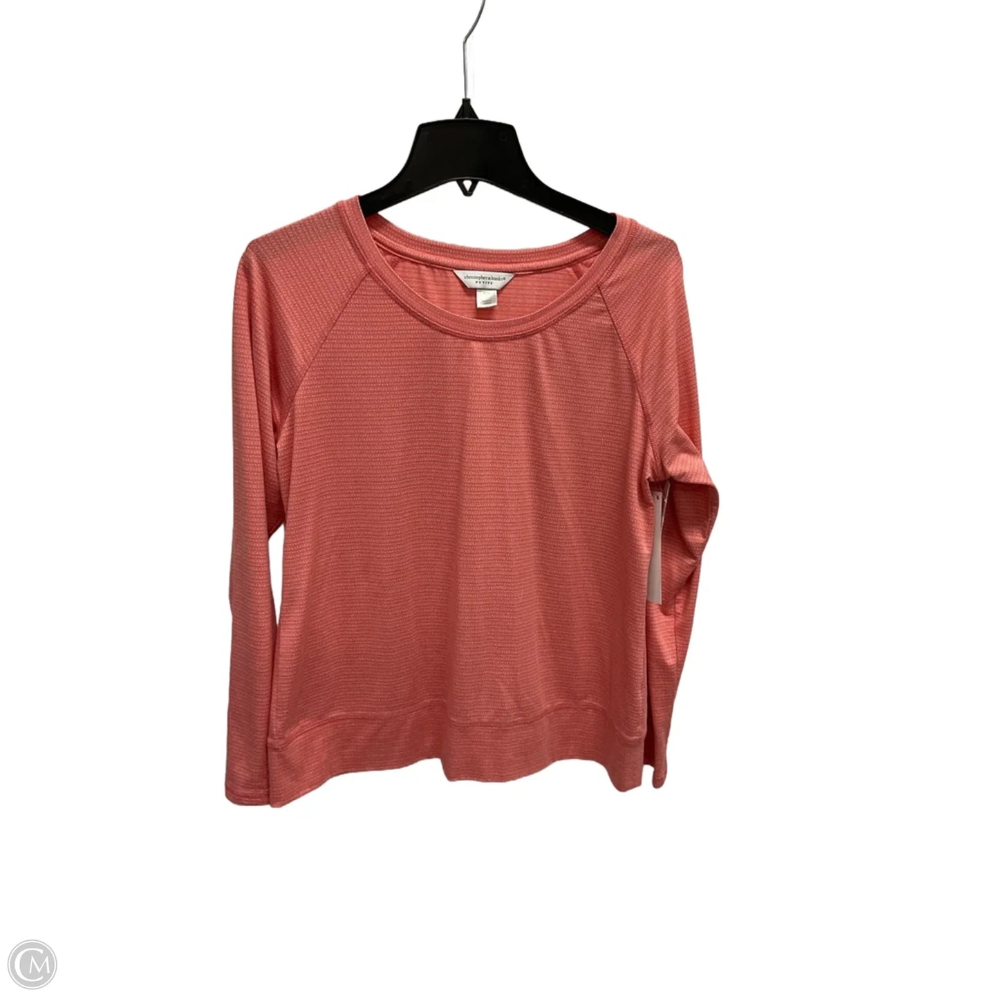 Athletic Top Long Sleeve Collar By Christopher And Banks In Peach, Size: Mp