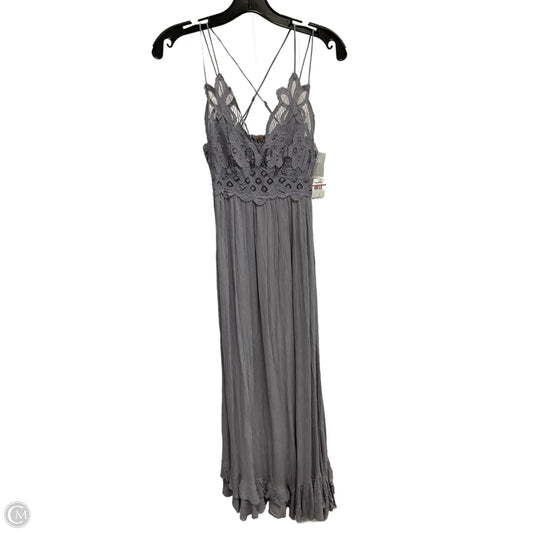 Dress Casual Maxi By Free People In Grey, Size: Xs