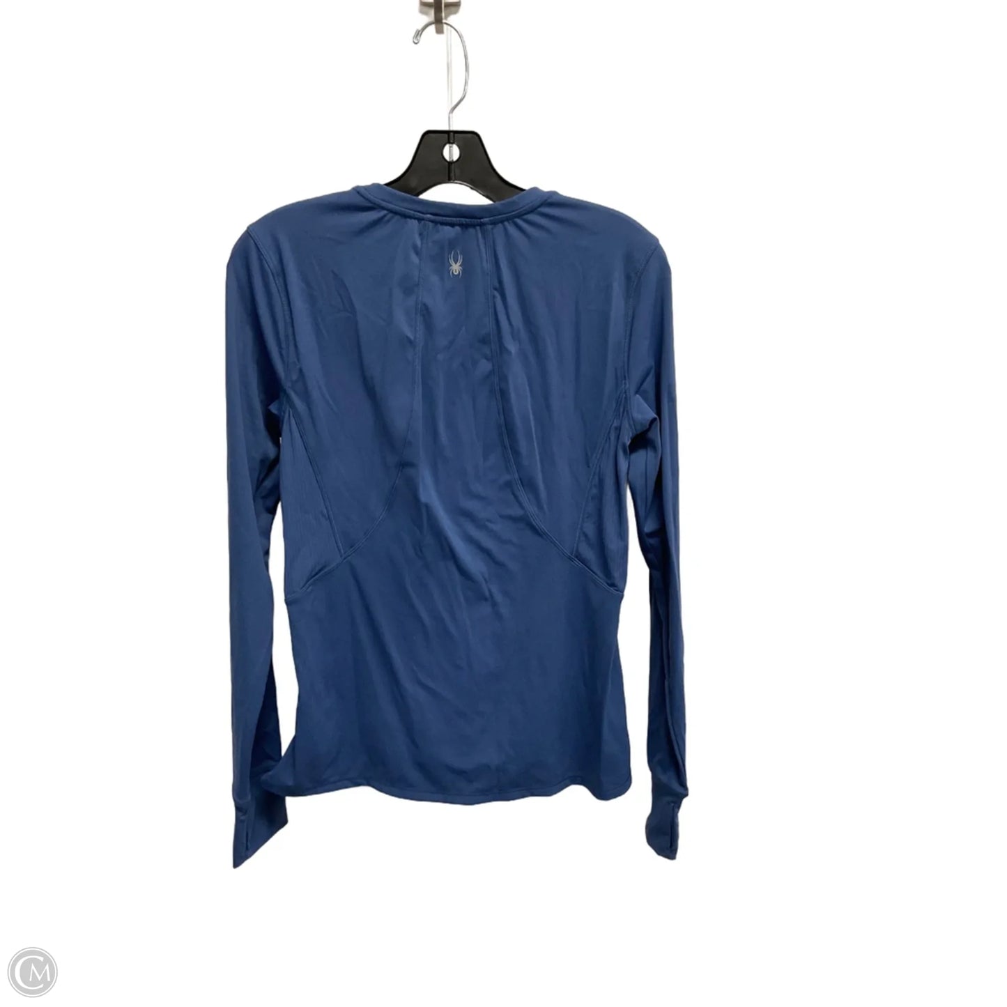 Athletic Top Long Sleeve Crewneck By Spyder In Blue, Size: M