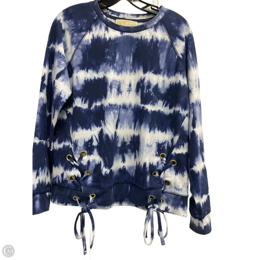 Sweatshirt Crewneck By Michael By Michael Kors In Tie Dye Print, Size: S