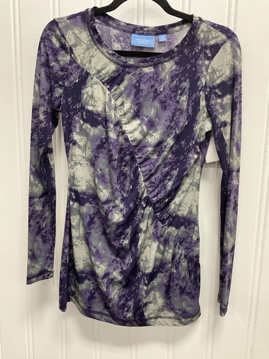 Top Long Sleeve By Simply Vera In Purple, Size: Xs