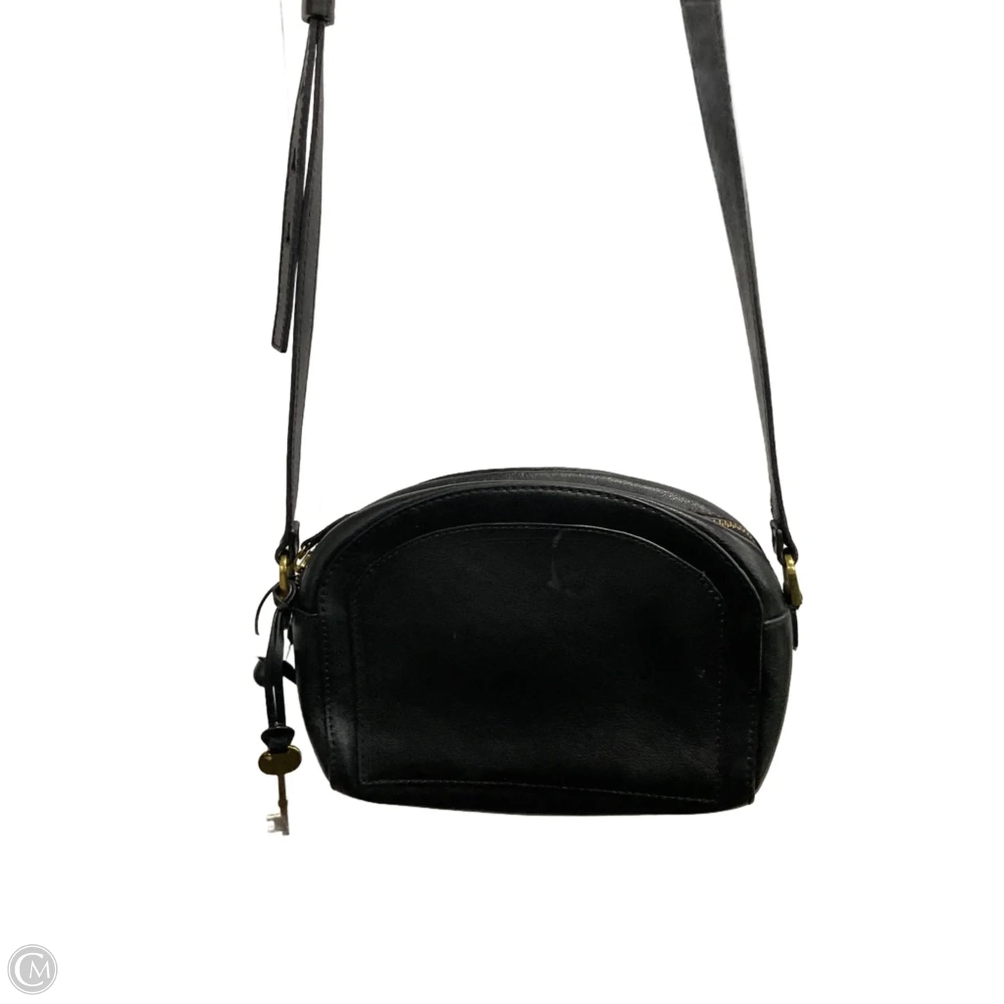 Handbag Leather By Fossil, Size: Small