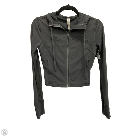 Athletic Jacket By Lululemon In Grey, Size: Xs