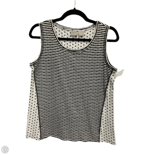 Tank Top By Chicos In Striped Pattern, Size: M